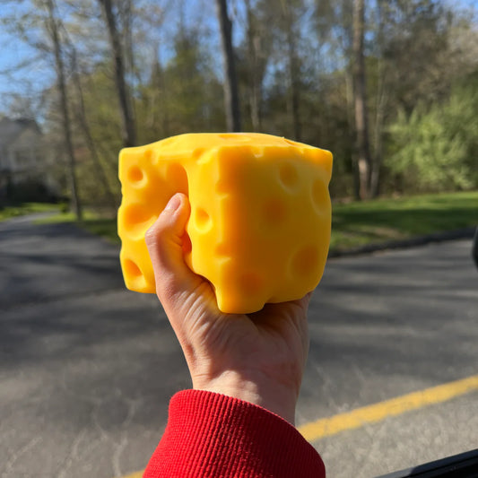 RTS Viral Large Swiss Cheese Cube Squishy