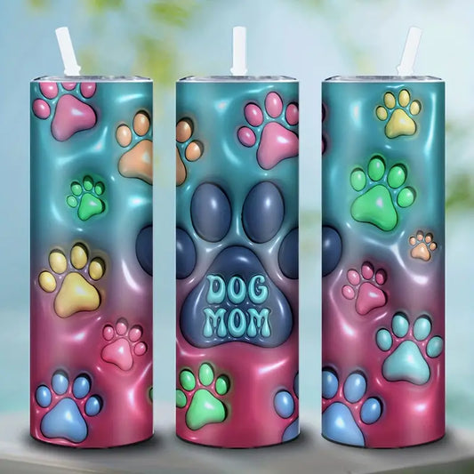 Dog Mom Paw Print 20oz Tumbler