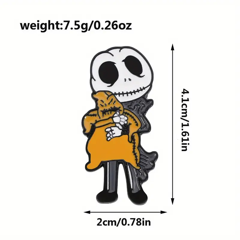 Doll Skeleton Pin