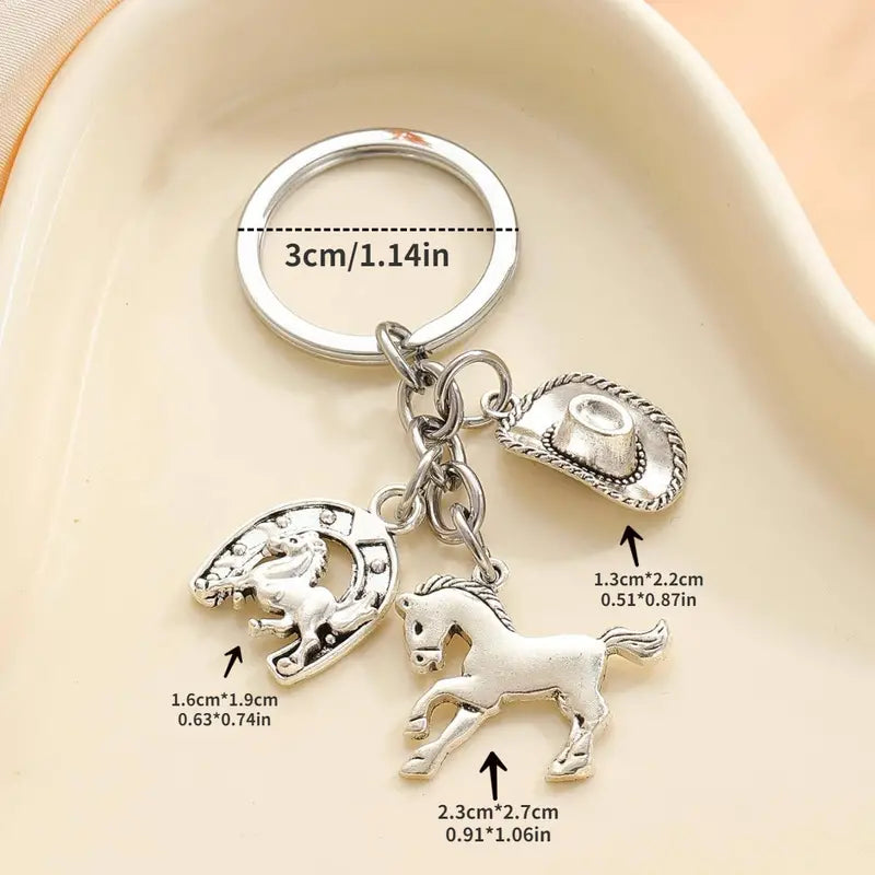 Horse Charm Keychain