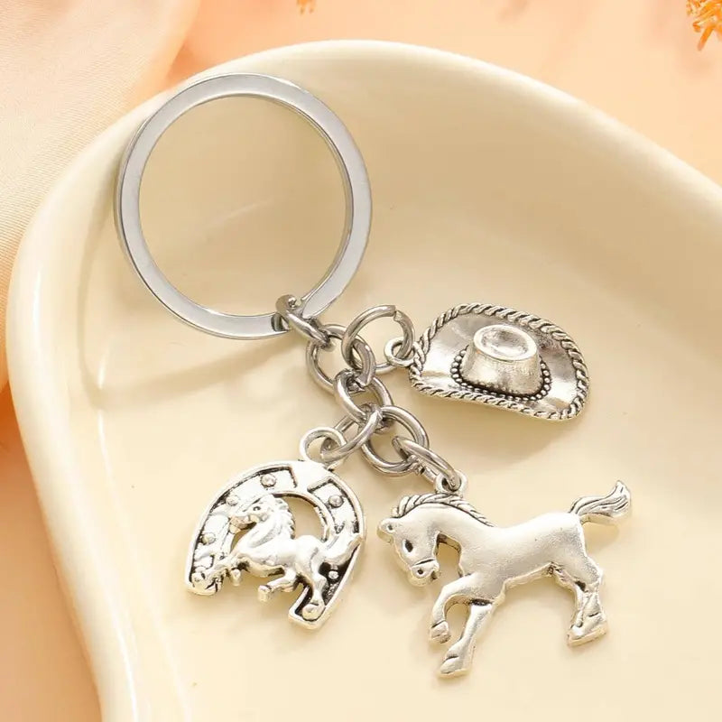 Horse Charm Keychain