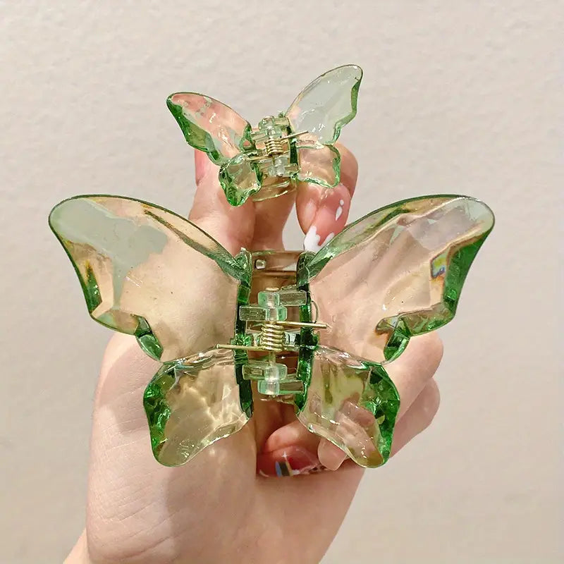 Translucent Butterfly Hair Clips - 2 Color Options!