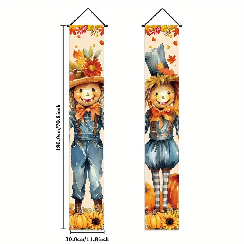 Fall Scarecrow Door Banners