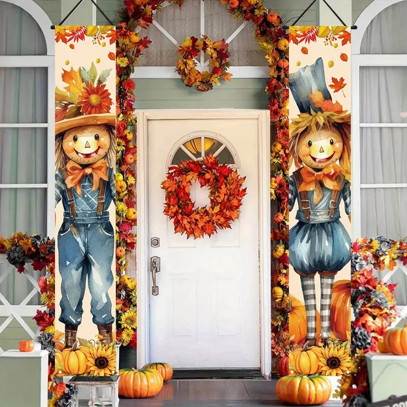 Fall Scarecrow Door Banners