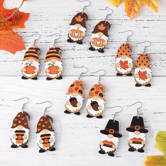 Mystery Fall Gnome Earring