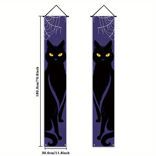 Black Cat Door Banners