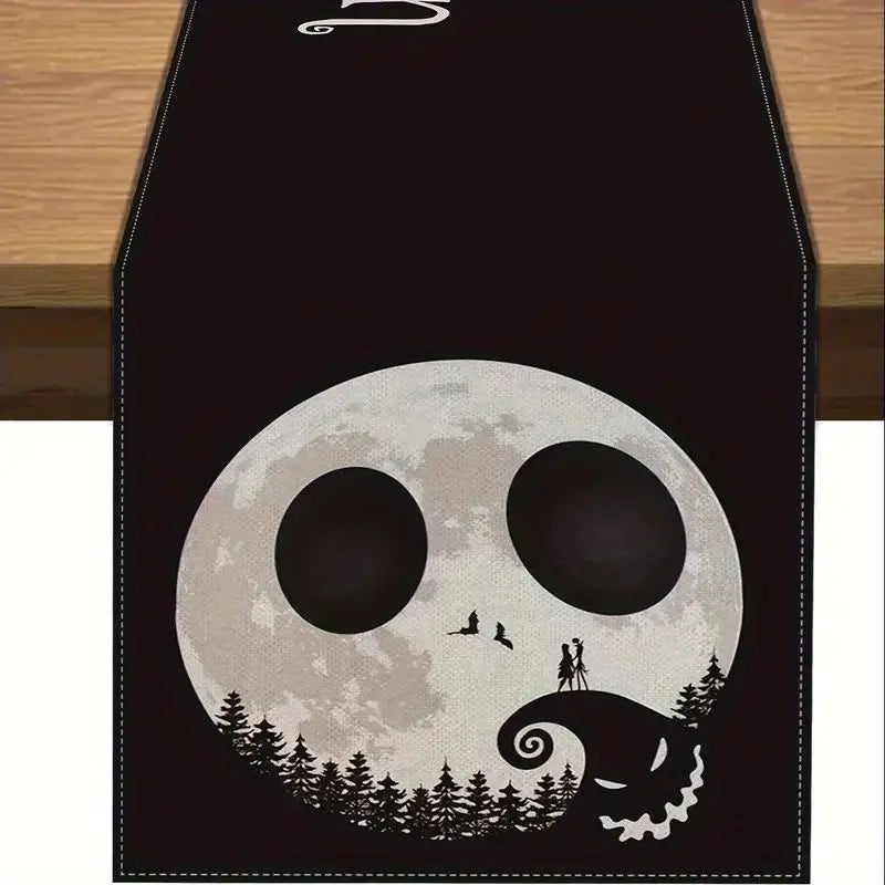 Moon Skeleton Table Runner