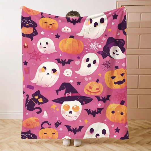 Pretty Halloween Fleece Blanket