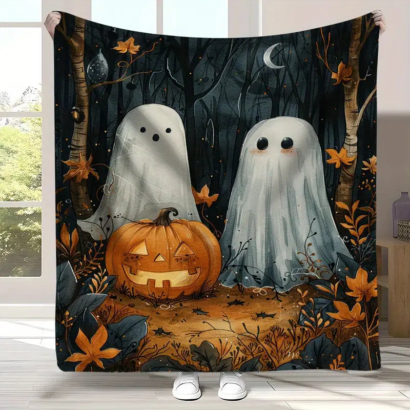 Woodsy Ghosts Fleece Blanket