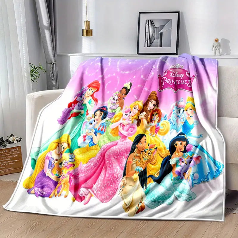 Princess with Pets Fleece Blanket