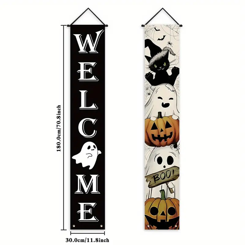 Welcome Ghost Door Banners