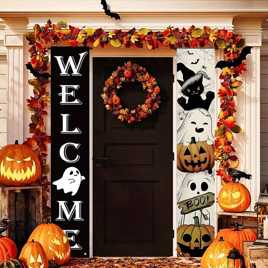 Welcome Ghost Door Banners