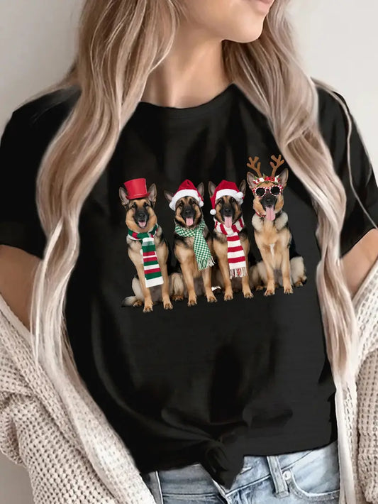 Holiday German Shepherd Graphic Tee