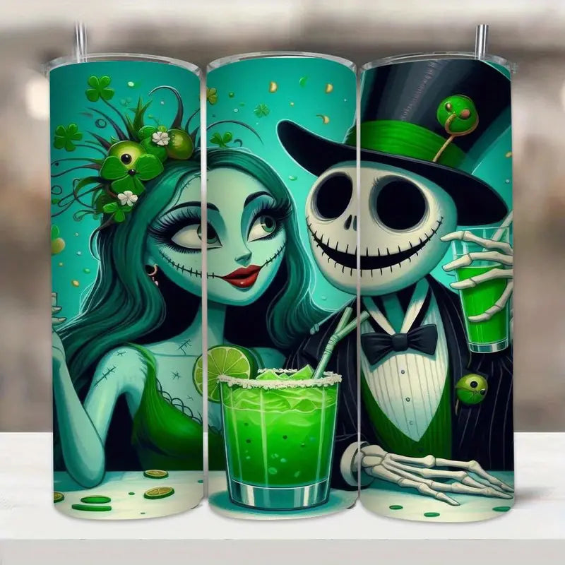 Green Skeleton 20oz Tumbler