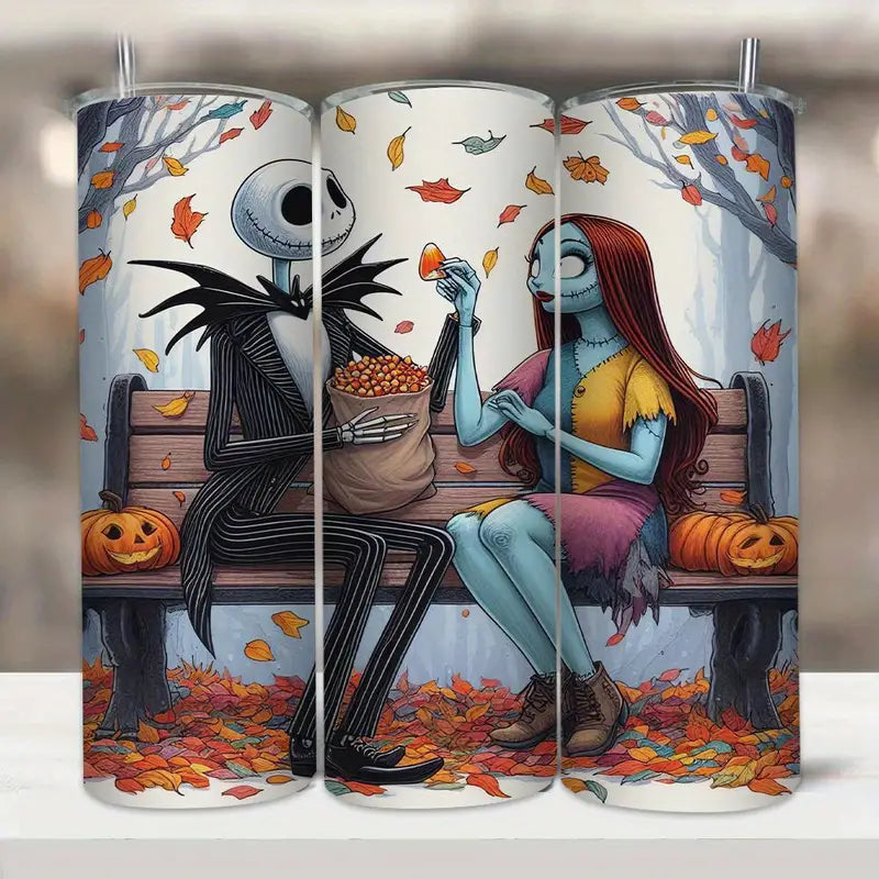 Skeleton Fall Leaves 20oz Tumbler