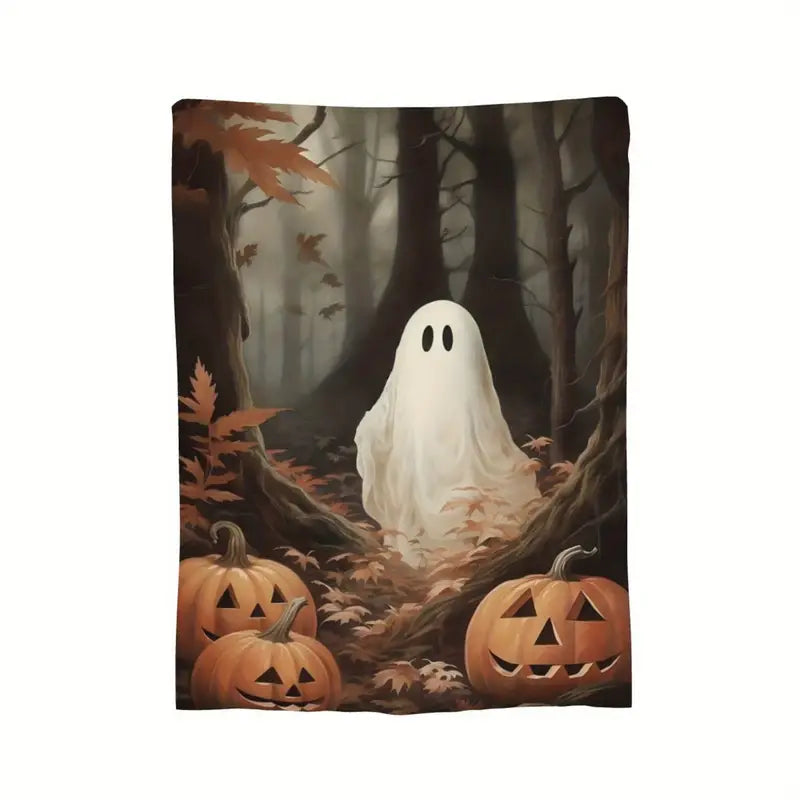 Ghost in the Woods Fleece Blanket