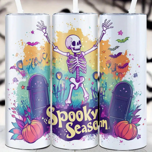 Spooky Season Skeleton 20oz Tumbler