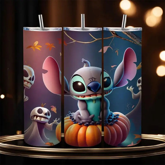 Blue Alien Pumpkin 20oz Tumbler