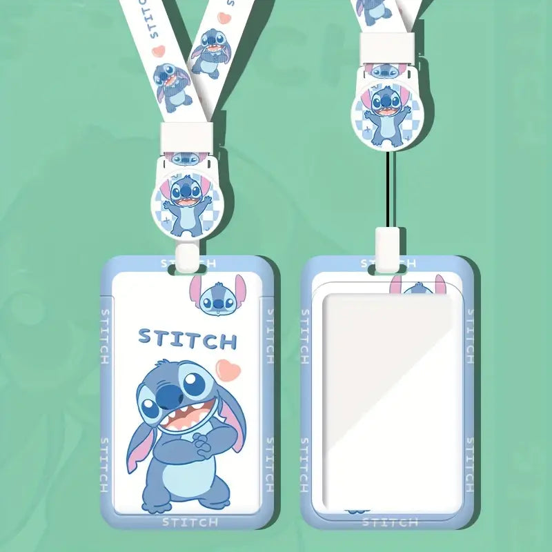 Blue Alien ID Holder with Lanyard