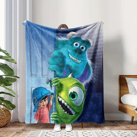 Smiley Monsters Fleece Blanket