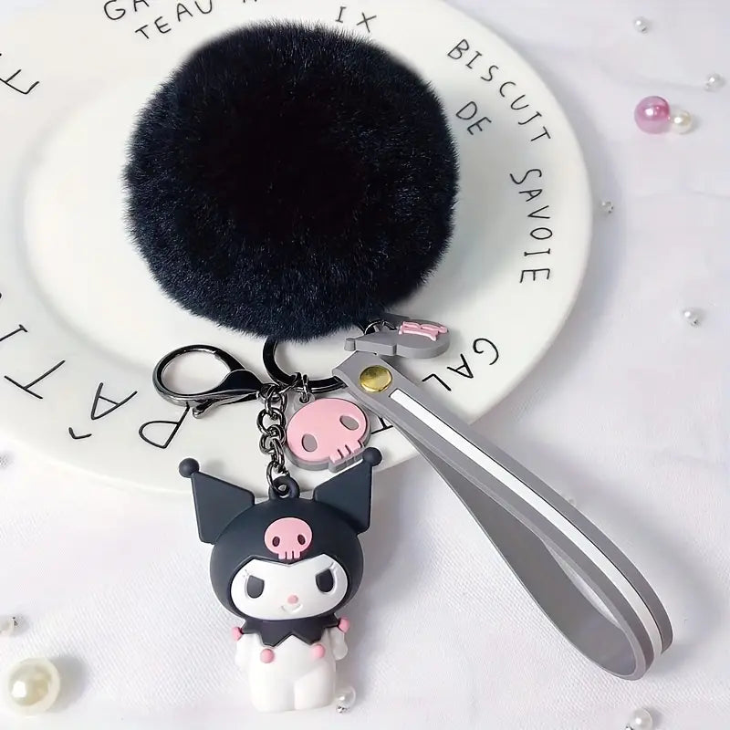 Fuzzy Kitty Inspired Keychains