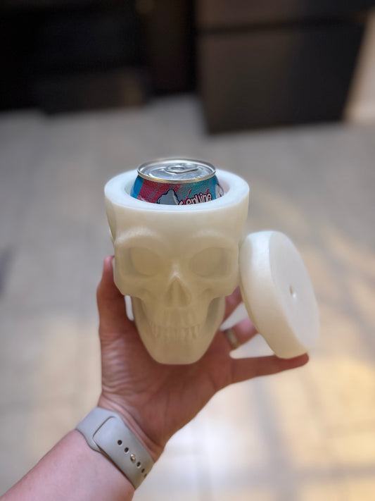 Made by Mike: Skull Can Cooler - GLOW IN THE DARK