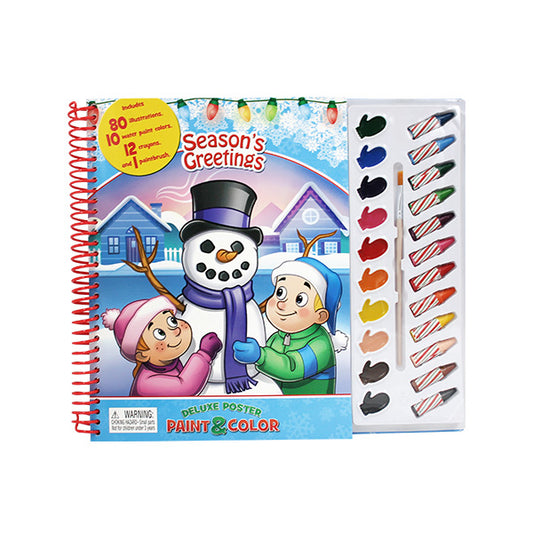 Deluxe Poster Paint & Color: Season’s Greetings - 80 Pages, 10 Water Colors, 12 Crayons (Copy)