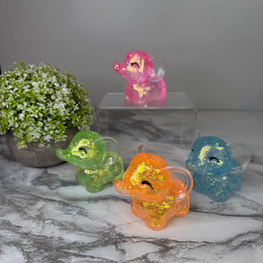 Glitter Gel Elephant Squishy RTS