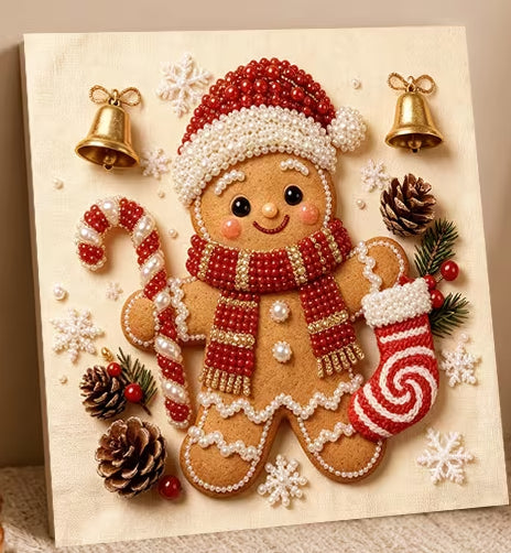 Preorder Gingerbread Man Pearl Painting Kit