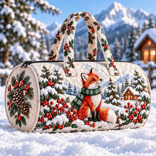 HOLIDAY SPECIAL! Winter Fox Weekender Quilted Duffle PREORDER