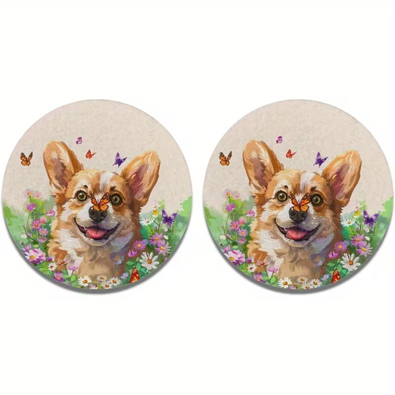 Corgi Car Coasters