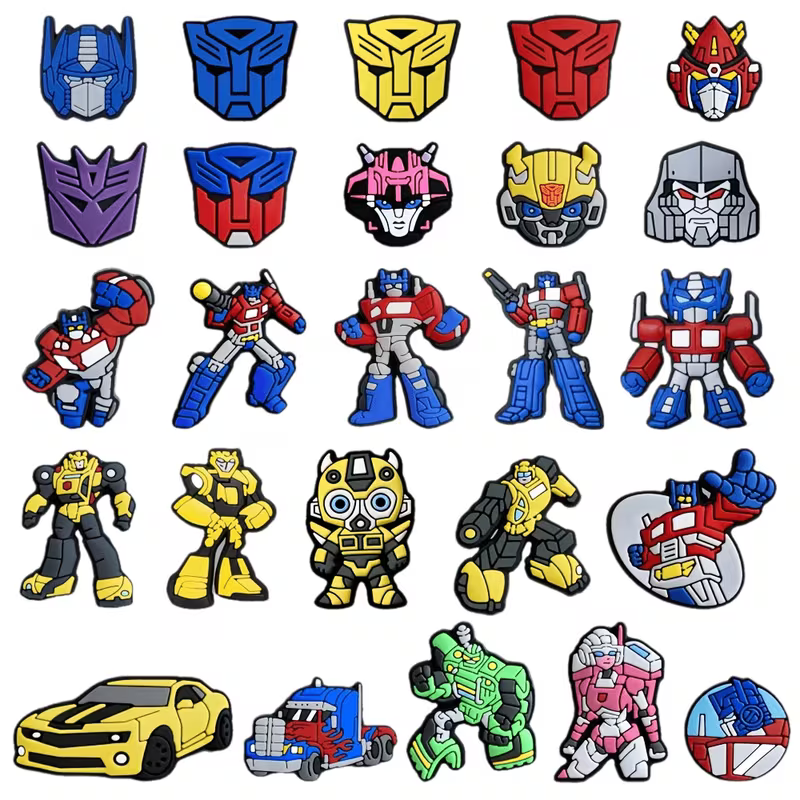 25  Transformer Shoe Charms
