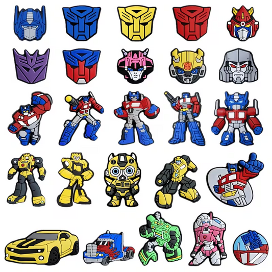25  Transformer Shoe Charms