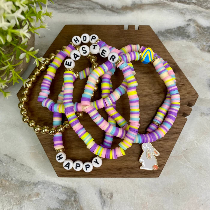 One Mystery Bracelet - Clay + Bead - Easter Pastel Mix