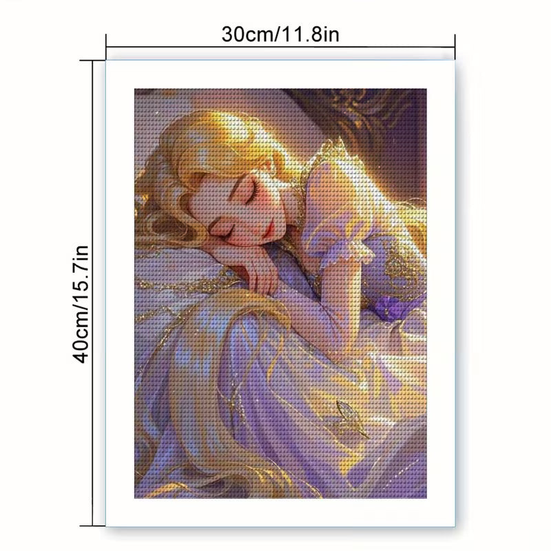 Inspired Sleeping Princess Diamond Art