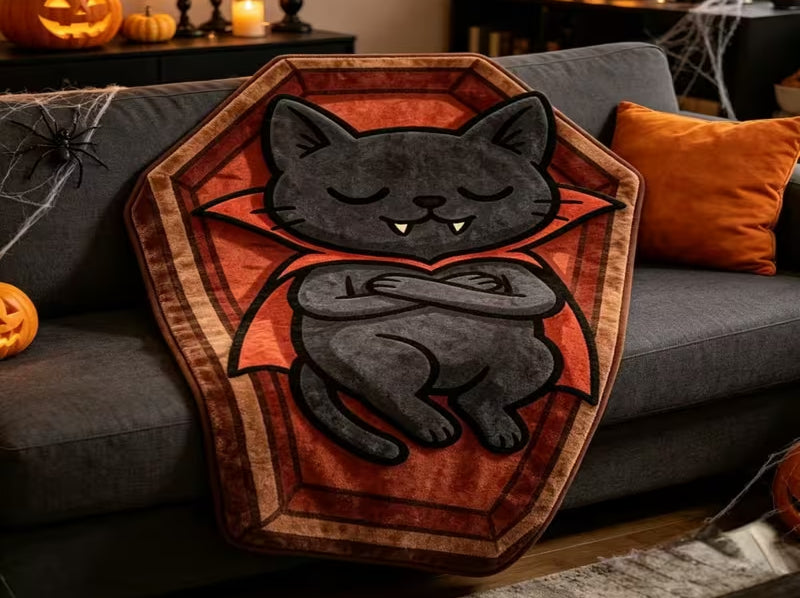 Preorder Coffin Bat Shaped Blanket