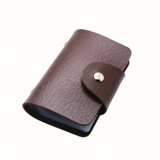 20 Slot Faux Leather Card Holder