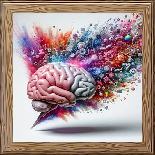 Preorder Colorful Brain Diamond Art Kit