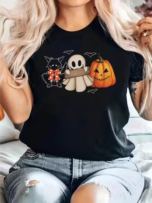 Preorder Women's Plus Size Spooky FriendsT-Shirt