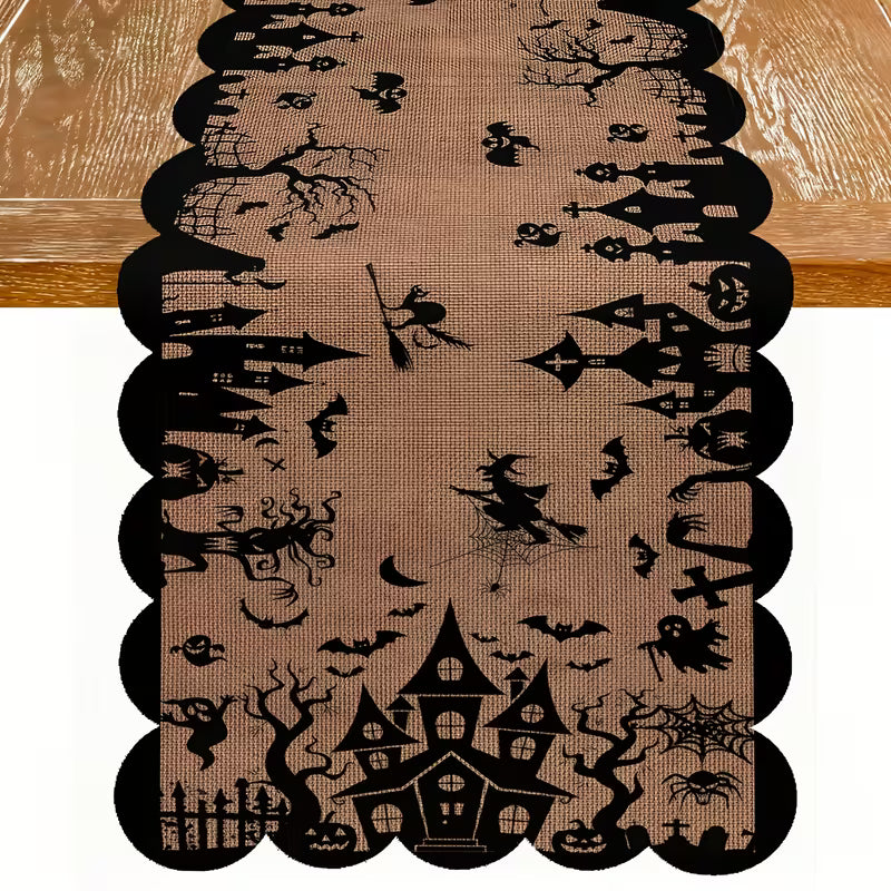 Preorder Haunted House Table Runner