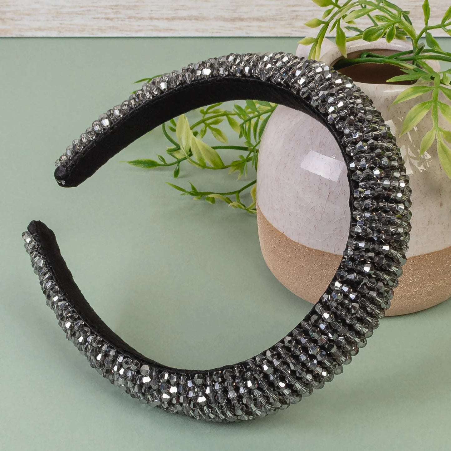 Crystal Headband - Black Diamond