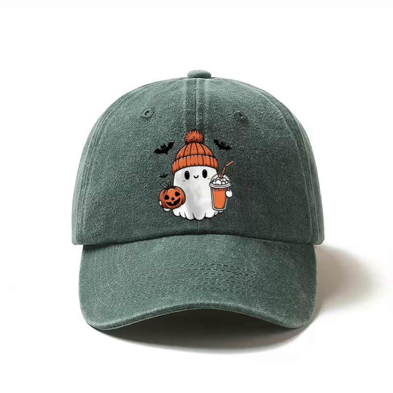 Green Coffee Ghost Hat