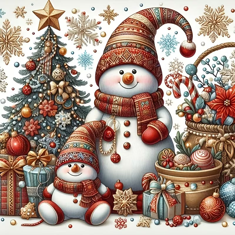 Preorde Snowman & Tree Diamond Art Painting Kit