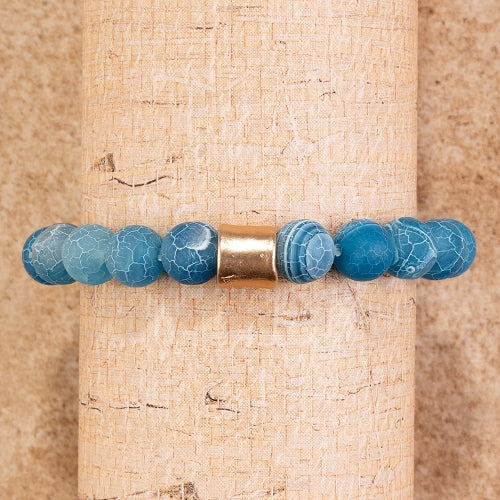 Natural Stone Beaded Bracelets -Blue