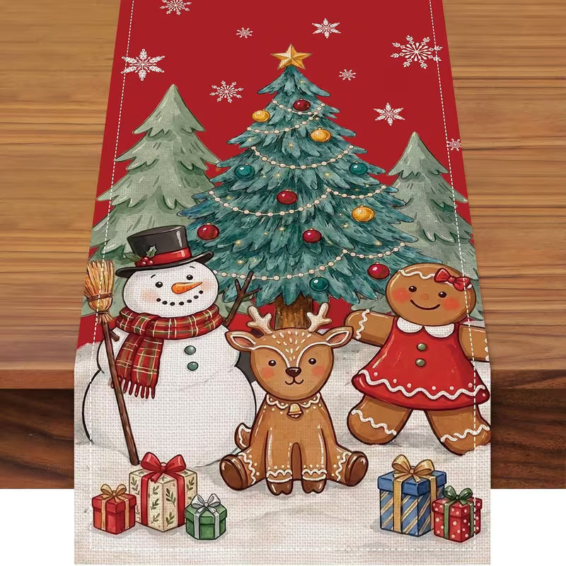Preorde Christmas Trio Table Runner