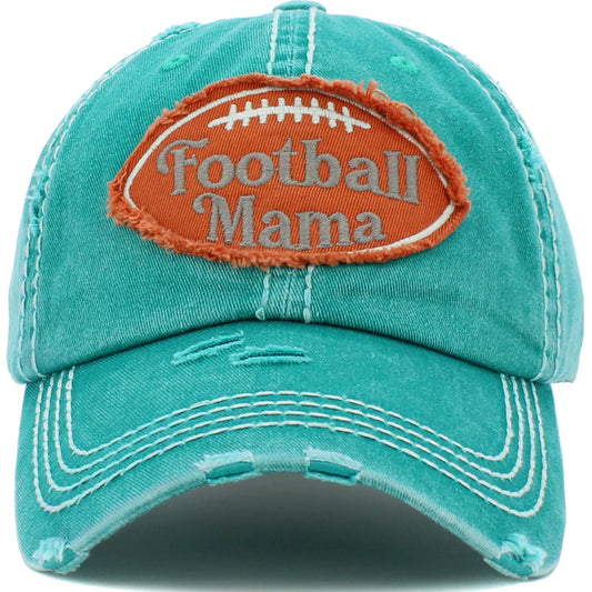 Football Mama Hat - Turquoise
