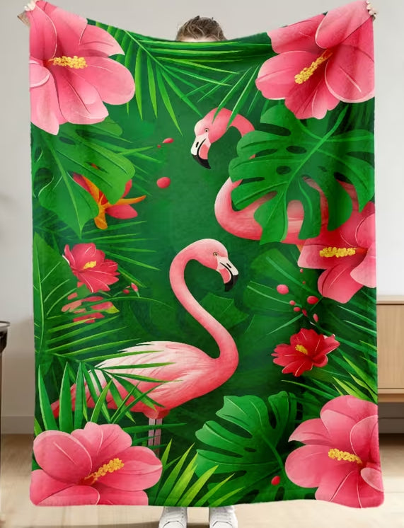 Flamingo Flannel Blanket