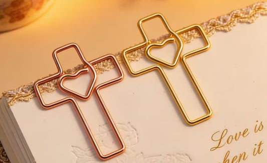 10 Cross Paper Clips - Mystery Colors