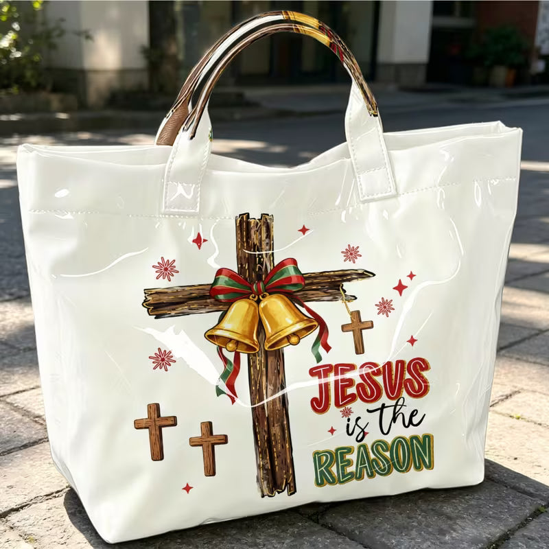 Glossy PVC Cross Tote Bag