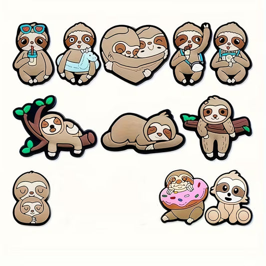 11 Sloth Shoe Charms
